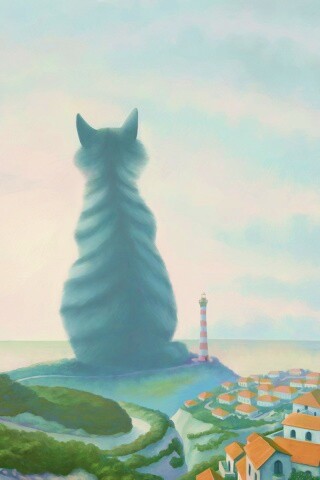 Кот-гигант обои