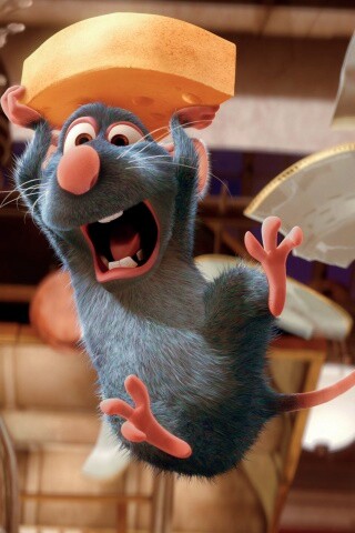 Крыса с сыром из Рататуя обои