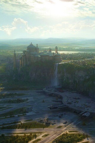 Космопорт в джунглях обои