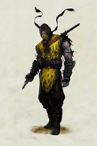 Скорпион из Мортал Комбат обои