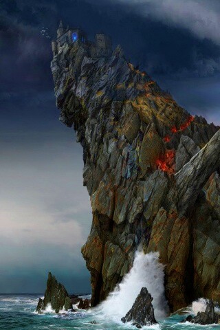 Бой на скале обои