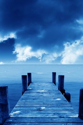 Деревянный причал обои