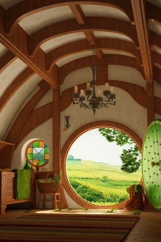 Дом хоббитов обои