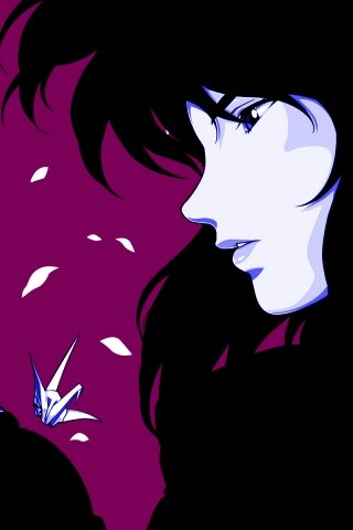 Девушка делает оригами обои