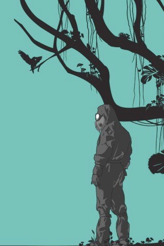 Человек в защитном костюме обои