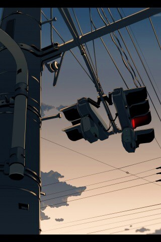 Красный свет обои