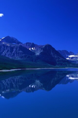 Синее горное озеро обои