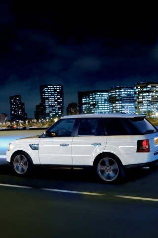 Белый Лэнд Ровер обои