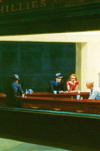 Ночное кафе обои