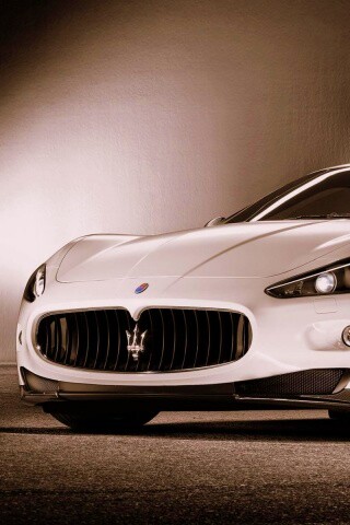Белый Мазерати обои