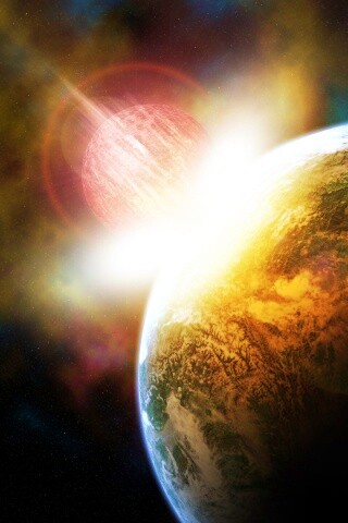 Восход за горизонтом обои