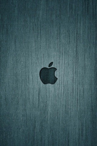 Логотип Apple на доске обои