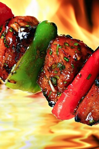 Сочный шашлычок обои