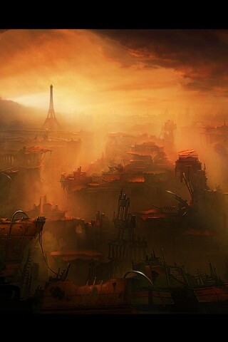 Постапокалиптический Париж обои