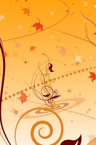 Цветы и завитки обои