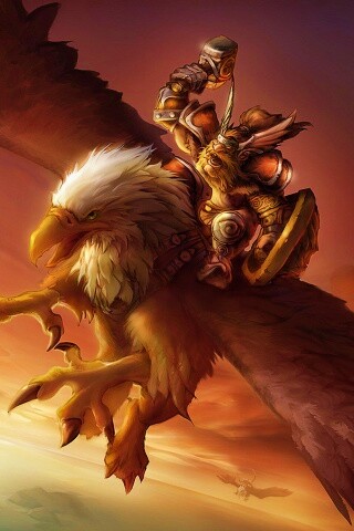 Грифоний всадник обои