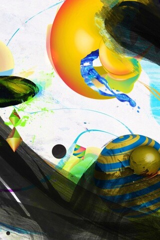 Абстракция из игрушек обои