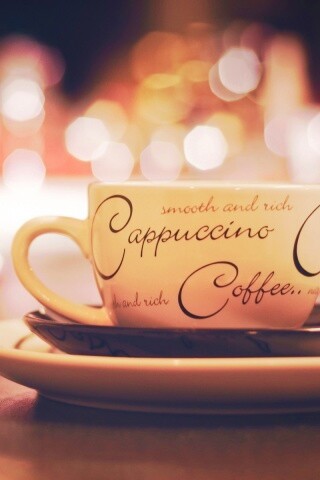 Чашечка капучино обои