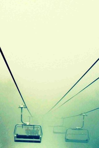 Канатная дорога в зиму обои