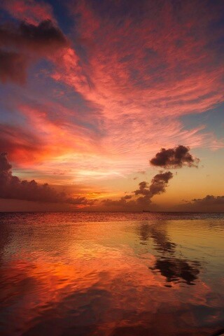 Закатное небо обои