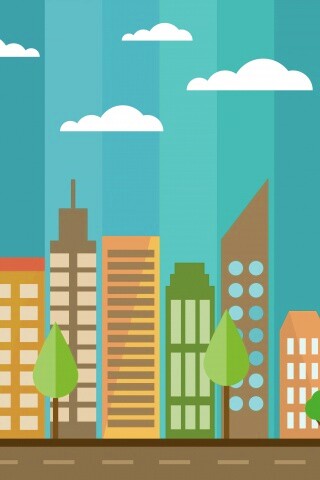 Векторный рисунок города обои