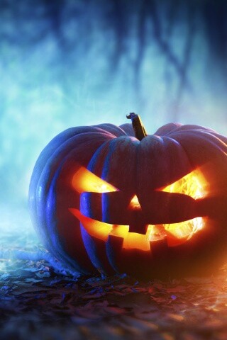 Хэллоуинская тыква обои