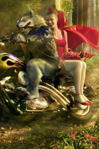 Красная шапочка по новому обои