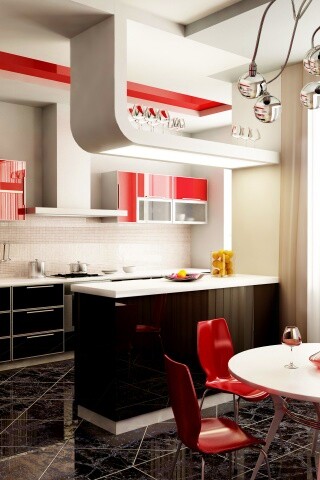 Современная кухня обои