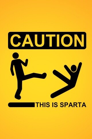 Осторожно, это Спарта обои