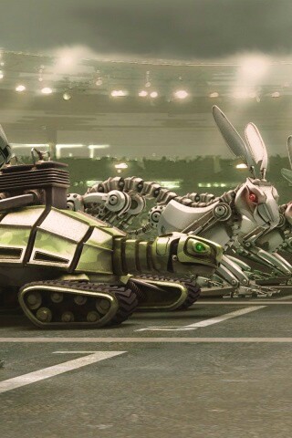 Роботы на старте обои