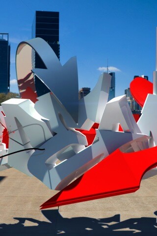 Трехмерное граффити обои