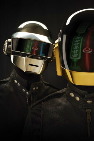 Daft Punk на темном фоне обои