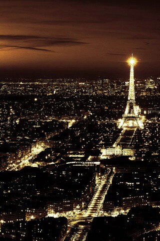 Ночной париж обои