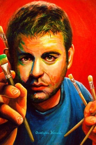 Нарисованный художник обои