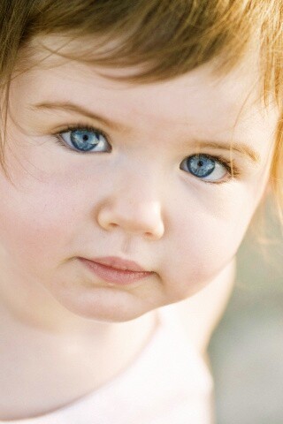 Детское личико обои