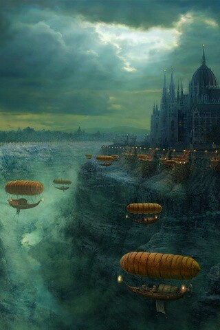 Фентезийный Будапешт обои
