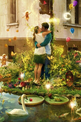 Волшебный поцелуй обои