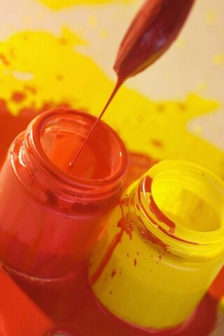 Баночки с краской обои