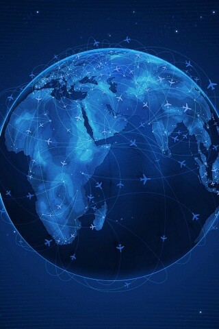 Маршруты самолетов обои