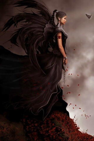 Девушка в тумане обои