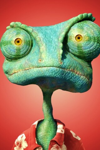 Ранго на красном фоне обои