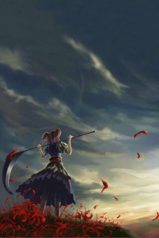 Девушка с косой обои