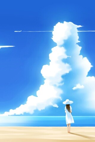 Волшебные облака обои