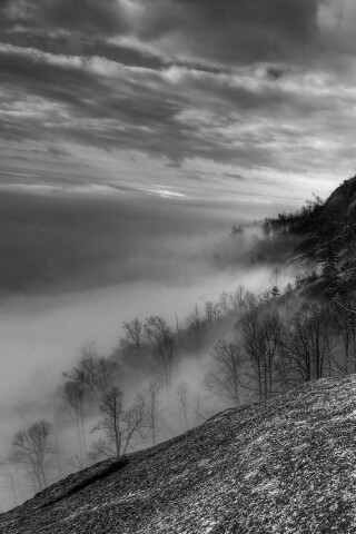 Туманные горы обои