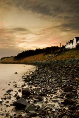 Дом у озера обои