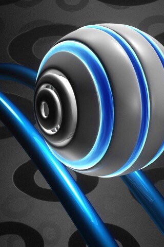 Шарик на рельсах американских горок обои