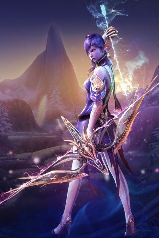 Эльфийка из Aion обои