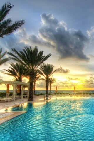 Бассейн обои