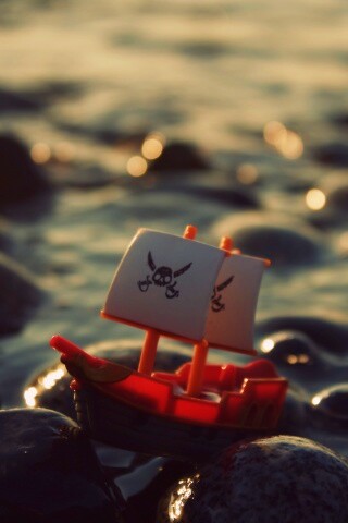 Пиратский корабль на мели обои