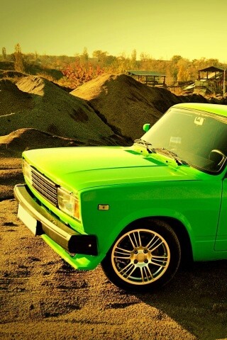 Кислотные жигули обои